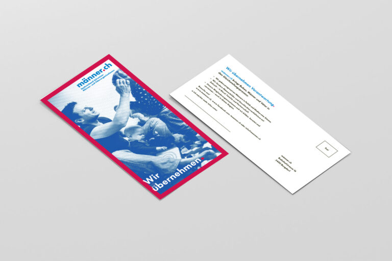 Flyer für mencare © Sophie Wurnig