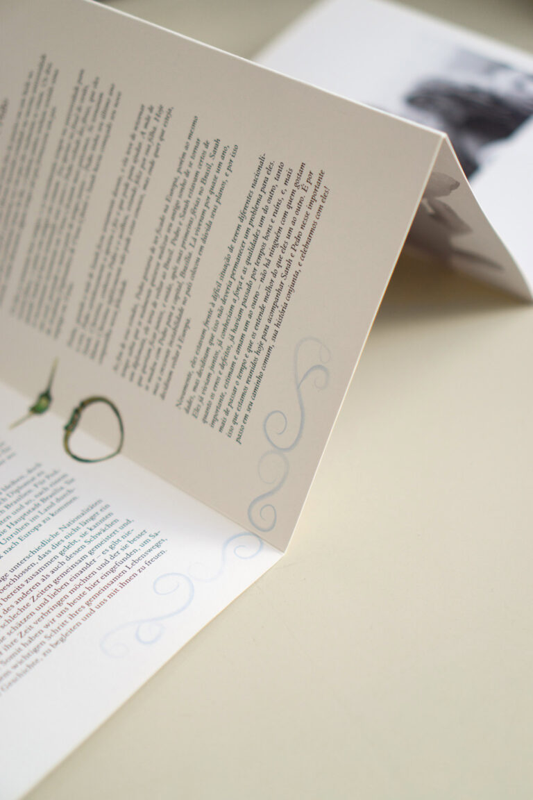 Hochzeitseinladung Leporello Detail © Sophie Wurnig