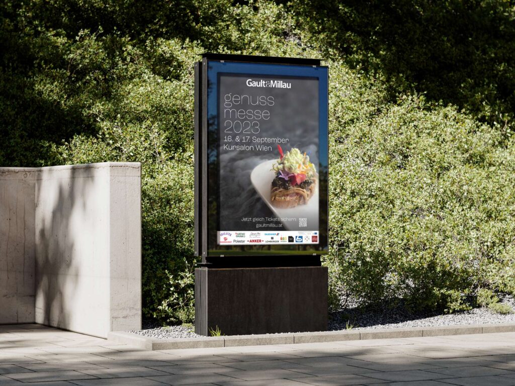 Mockup vom Genussmesse 2023 Citylight Plakat &copy; Sophie Wurnig